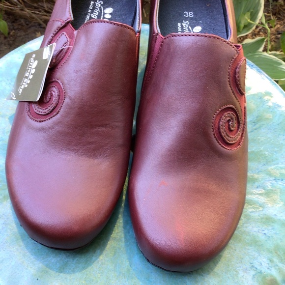 Spring Step (38) WOMEN’S Manila Clog Leather slip-on. Imported, NWT - Picture 5 of 8
